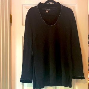 Black evening sweater size 14